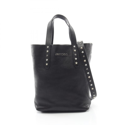 ジミーチュウ JIMMY CHOO SOFIA N/S ソフィア スタースタッズ 2WAY トートバッグ バッグ レザー レディース ブラック系 【中古】