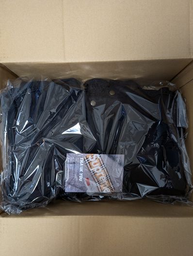 Supreme Faux Shearling Lined Bomber Jacket "Black"