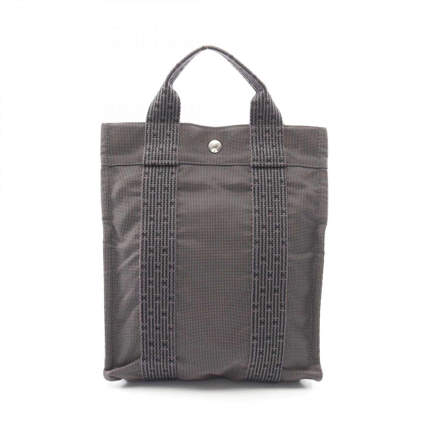 エルメス HERMES エールライン アドPM リュックサック バックパック バッグ ナイロンキャンバス レディース グレー系 【中古】