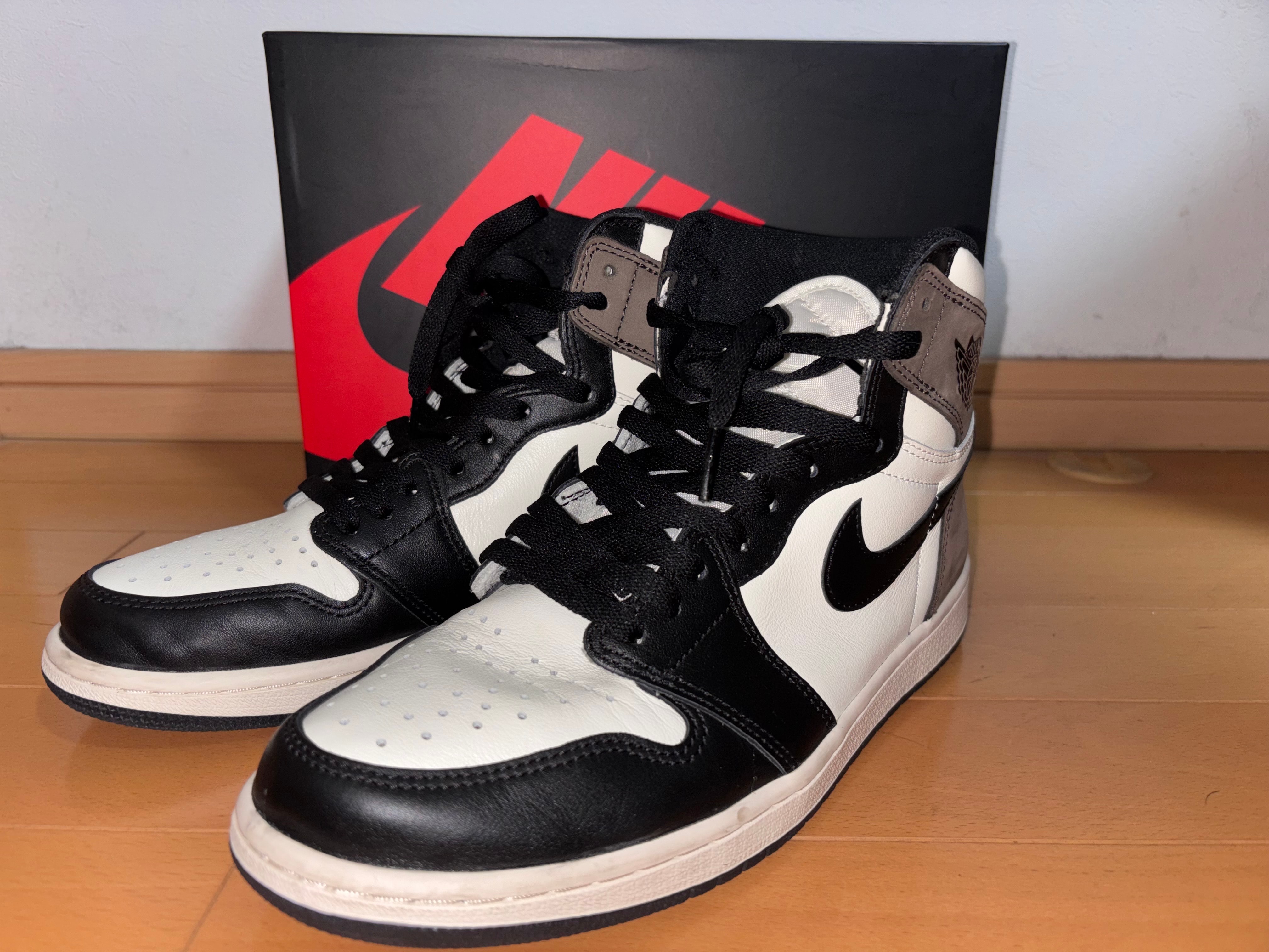 ナイキエアージョーダン1ハイOG セイル／ダークモカ／ブラック エアジョーダン1 ハイOG セイル ダークモカブラック NIKE AIR JORDAN 1