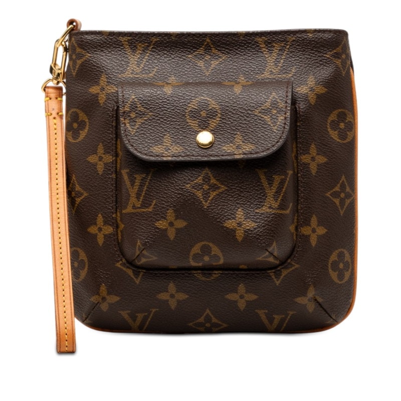 ルイ ヴィトン モノグラム パルティシオン ポーチ M51901 ブラウン PVC レザー レディース LOUIS VUITTON 【中古】
