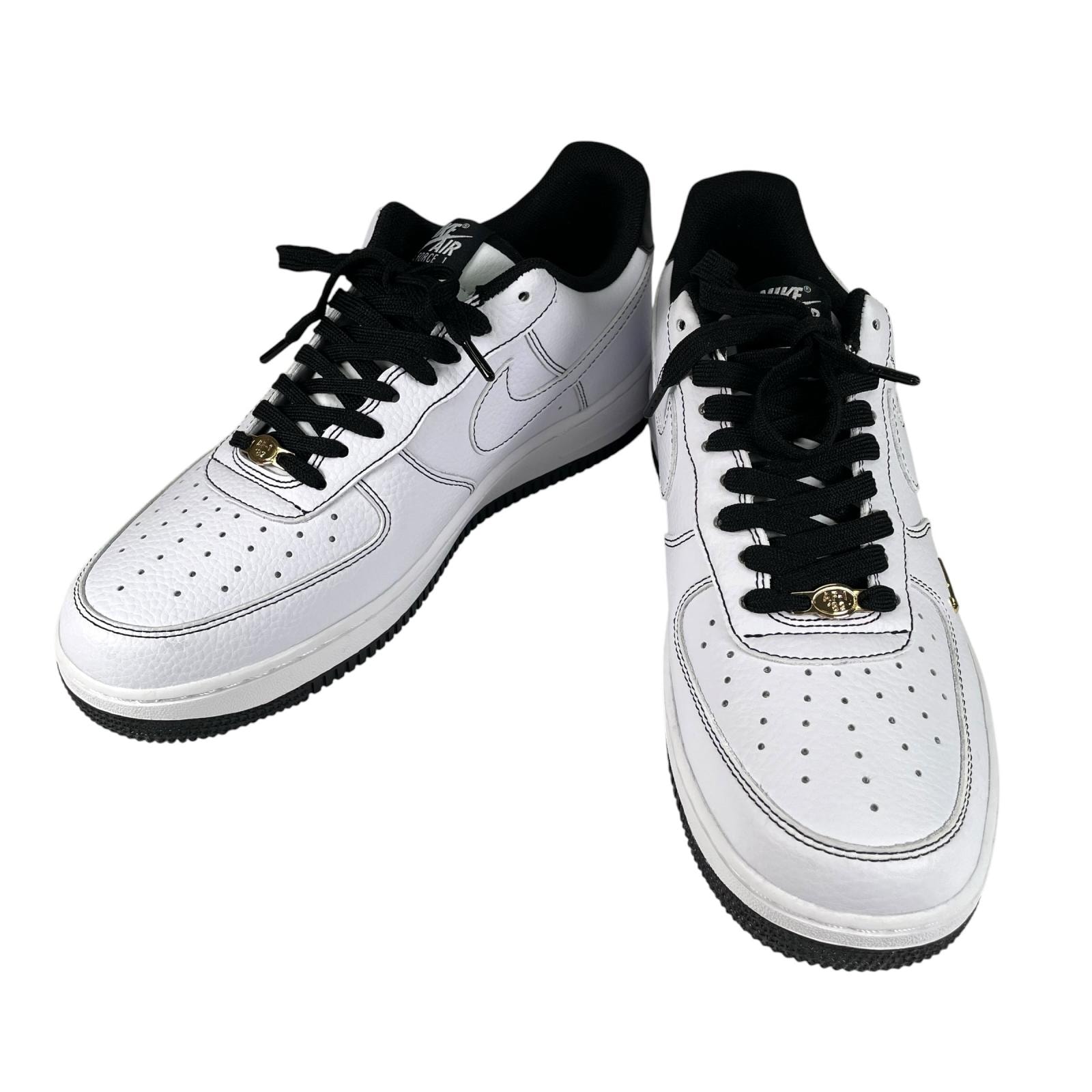 未使用品 NIKE ナイキ エアフォース 1 '07 ミニジュエル IB6543-101-27-A スニーカー レザー/ラバー ホワイト ユニセックス 27【古着】【中古】