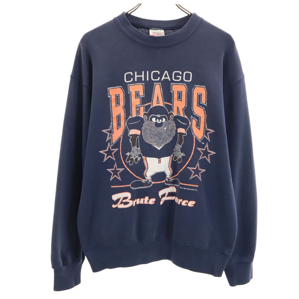 Hanes ヘインズ 90s ワーナーブラザーズ 長袖 トレーナー ネイビー