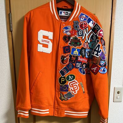 Supreme / New Era®/ MLB Varsity Jacket "Orange"