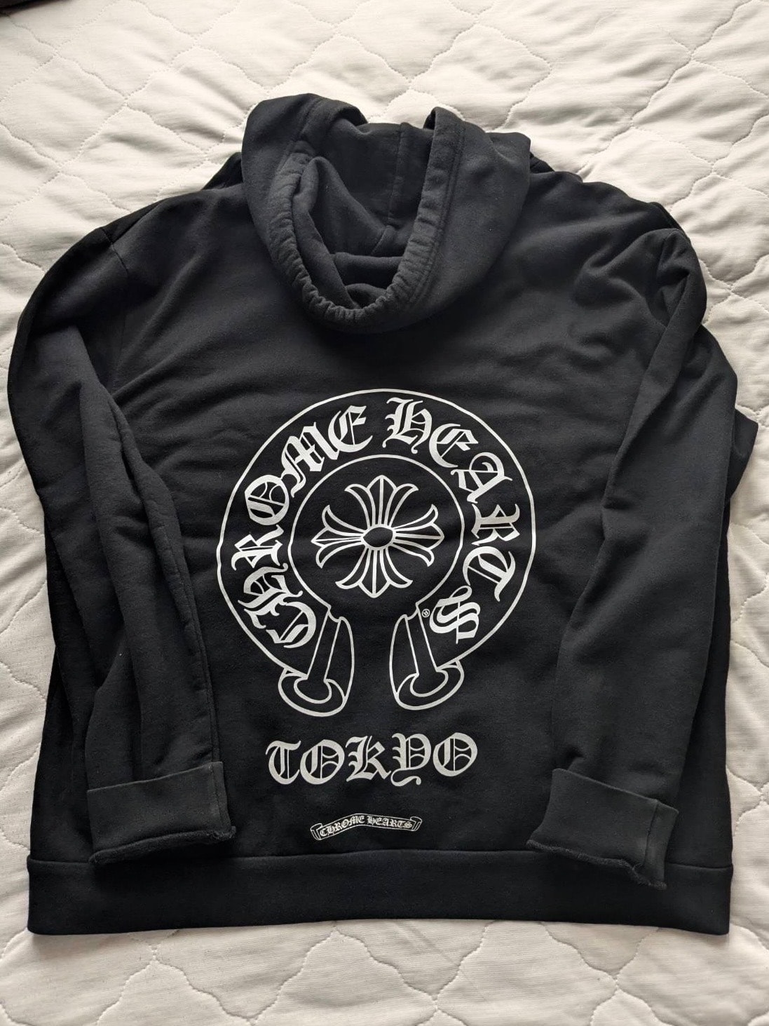 Chrome Hearts Tokyo Exclusive Horseshoe Print Pullover Hoodie "Black"