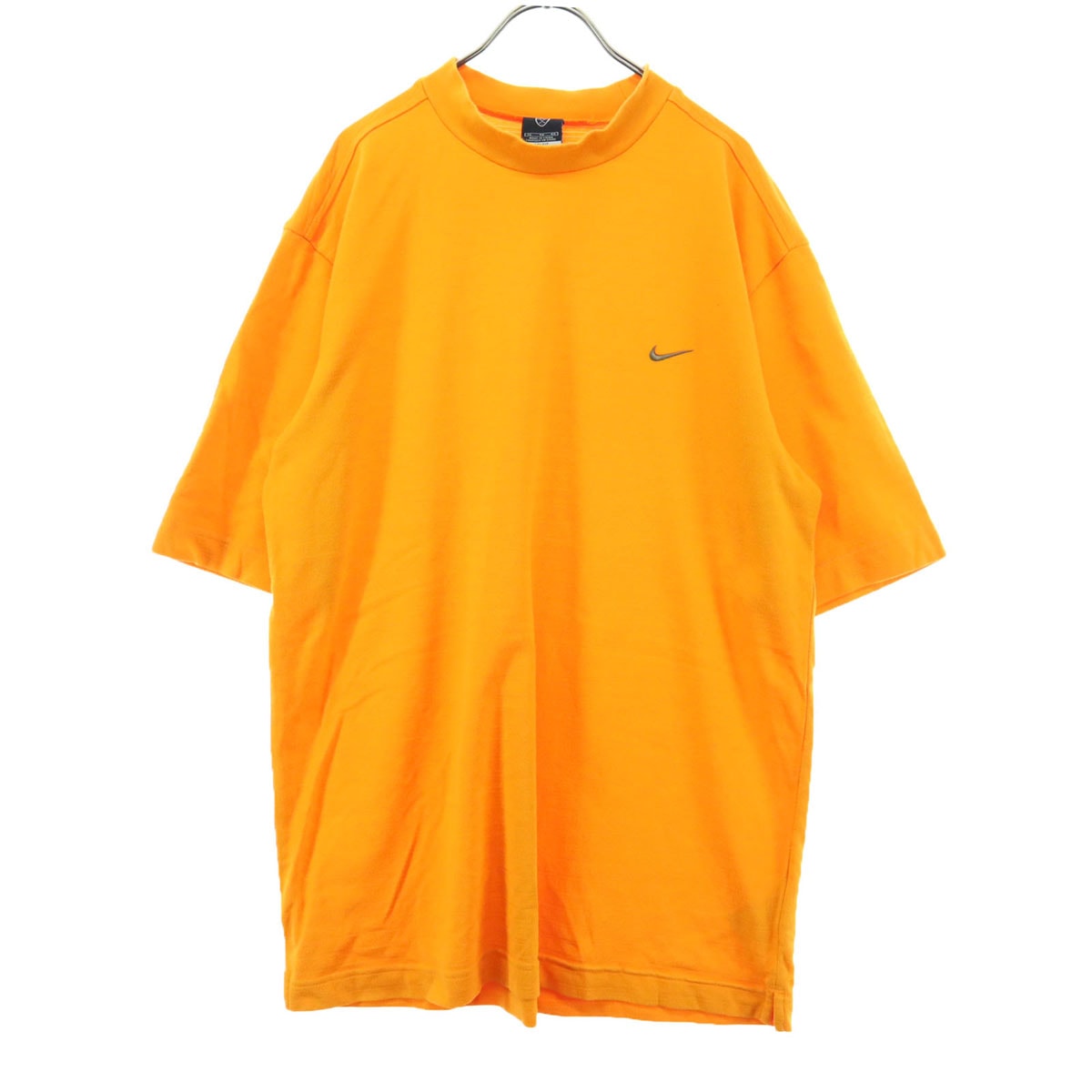 NIKE ナイキ ワンポイント刺繍 半袖 Tシャツ XL オレンジ