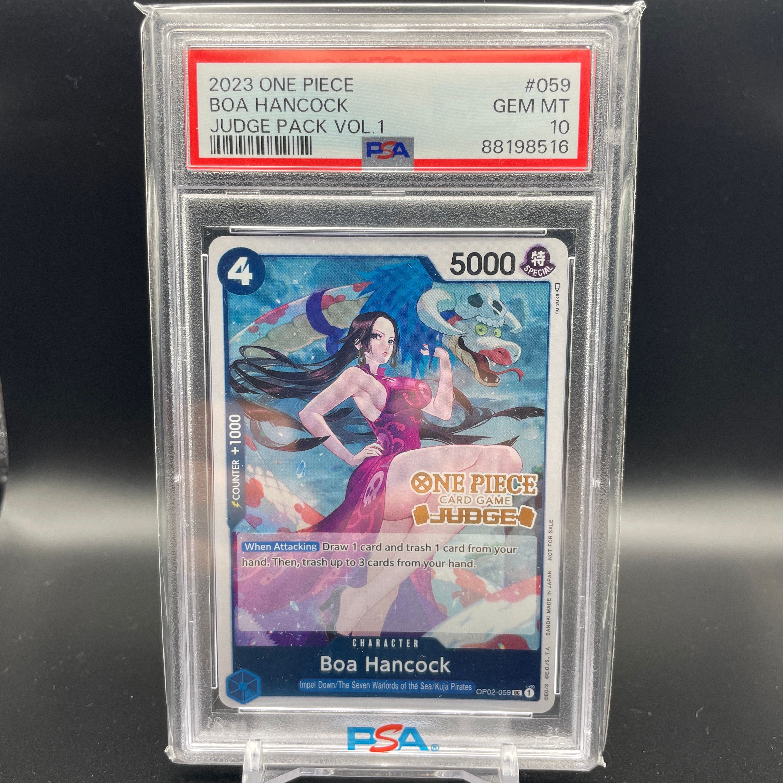 PSA10】ボア・ハンコック OP02-059【英語版】プロモ「ジャッジ」