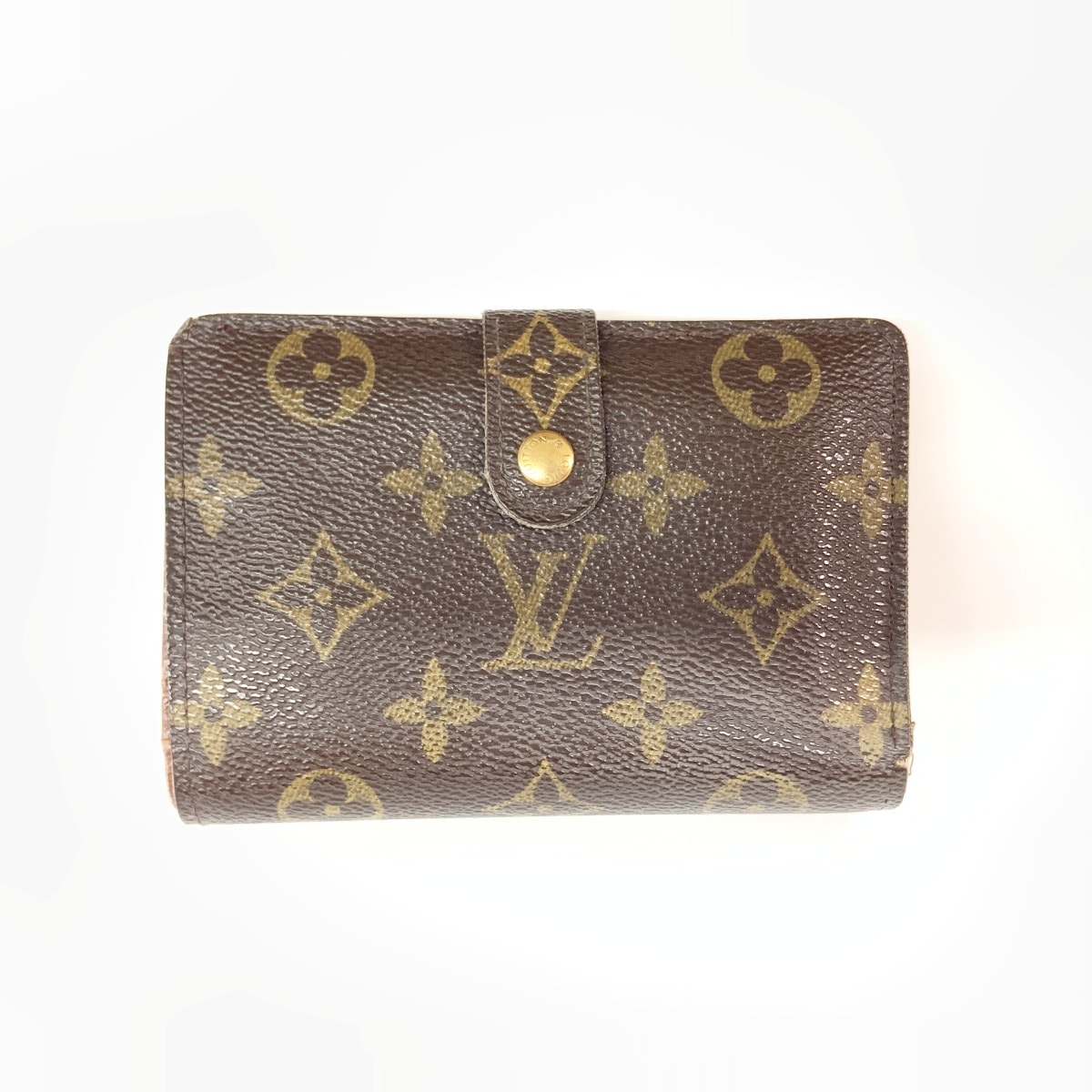 LOUIS VUITTON ルイヴィトン モノグラム ポルトフォイユ ヴィエノワ がま口短財布 M61674 ブラウン
