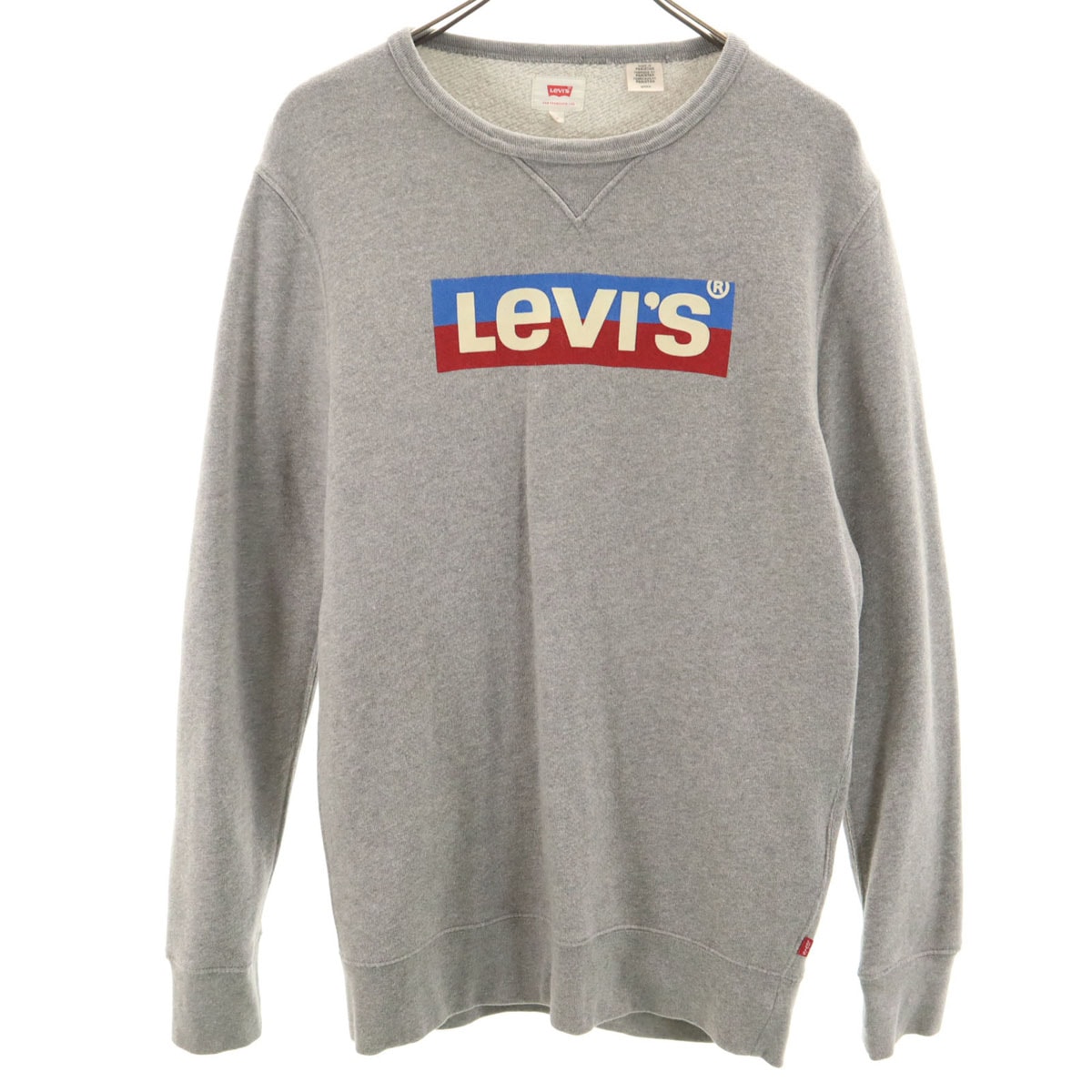 Levi's リーバイス 長袖 スウェット トレーナー S グレー 裏起毛