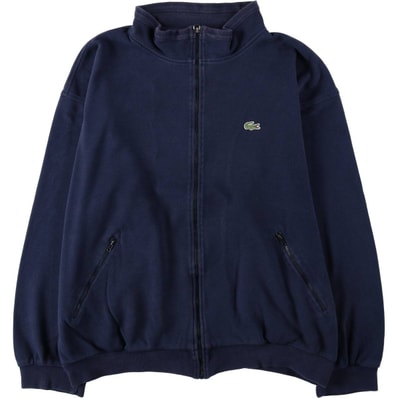 古着 ラコステ LACOSTE 鹿の子 フルジップスウェットシャツ トレーナー 6 メンズXL相当/eaa631066