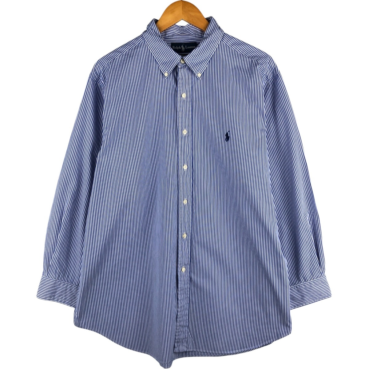 古着 ラルフローレン Ralph Lauren CLASSIC FIT クラシックフィット 長袖 ボタンダウンチェックシャツ メンズXL相当/eaa595090