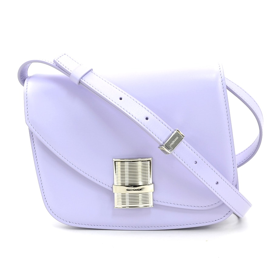 サルヴァトーレフェラガモ Salvatore Ferragamo ショルダーバッグ フィアンマ レザー ライラック レディース【中古】 r11511a