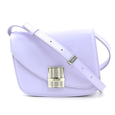 サルヴァトーレフェラガモ Salvatore Ferragamo ショルダーバッグ フィアンマ レザー ライラック レディース【中古】 r11511a