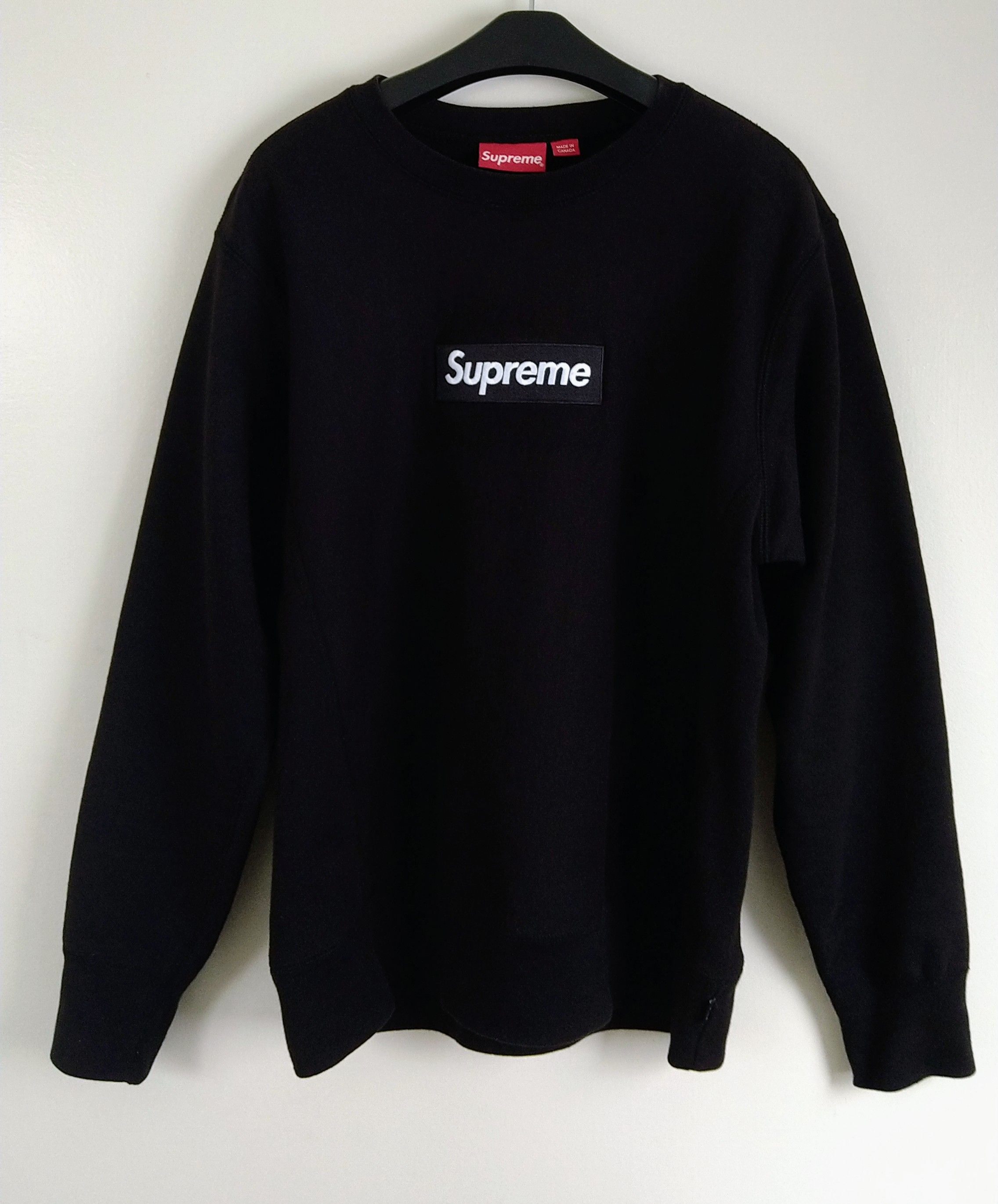 Supreme Box Logo Crewneck Sweatshirt "Black" (18FW)