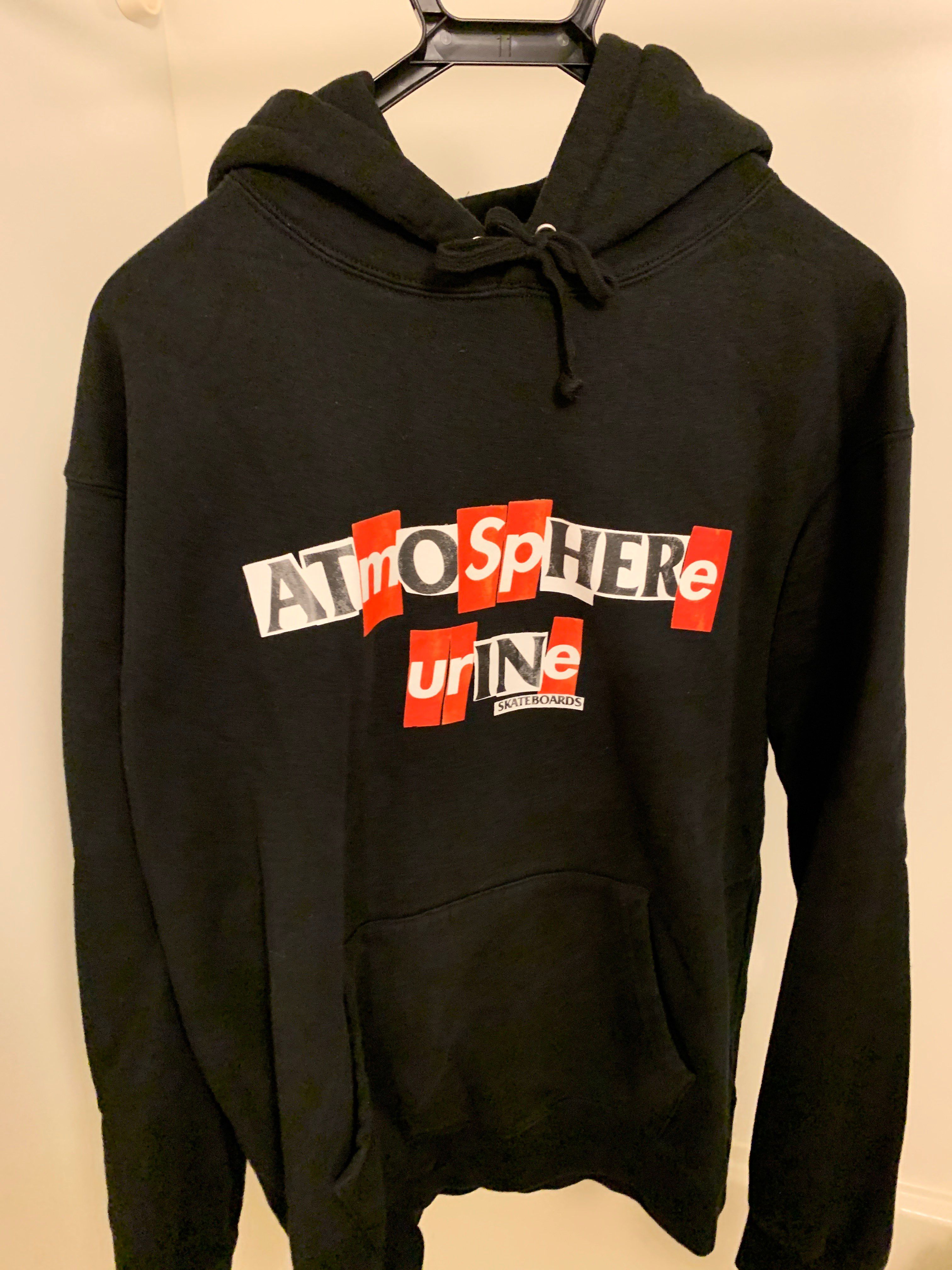 Supreme / Anti Hero Hooded Sweatshirt "Black"