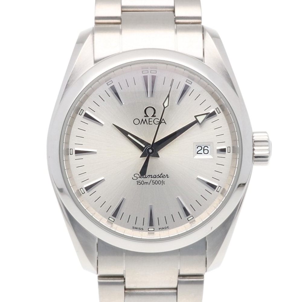 オメガ シーマスター アクアテラ 腕時計 時計 ステンレススチール 2577.30 クオーツ 59767XXX レディース 1年保証 OMEGA 中古