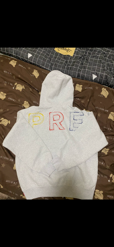 Supreme Frayed Hooded Sweatshirt "Heather Grey"