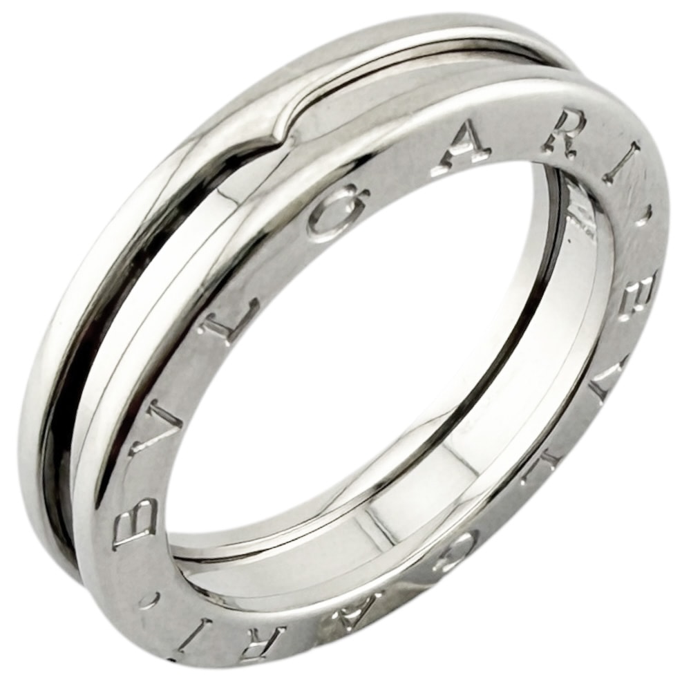 ブルガリ B-zero.1 1バンド リング 指輪 16号 18金 K18ホワイトゴールド ユニセックス BVLGARI 中古