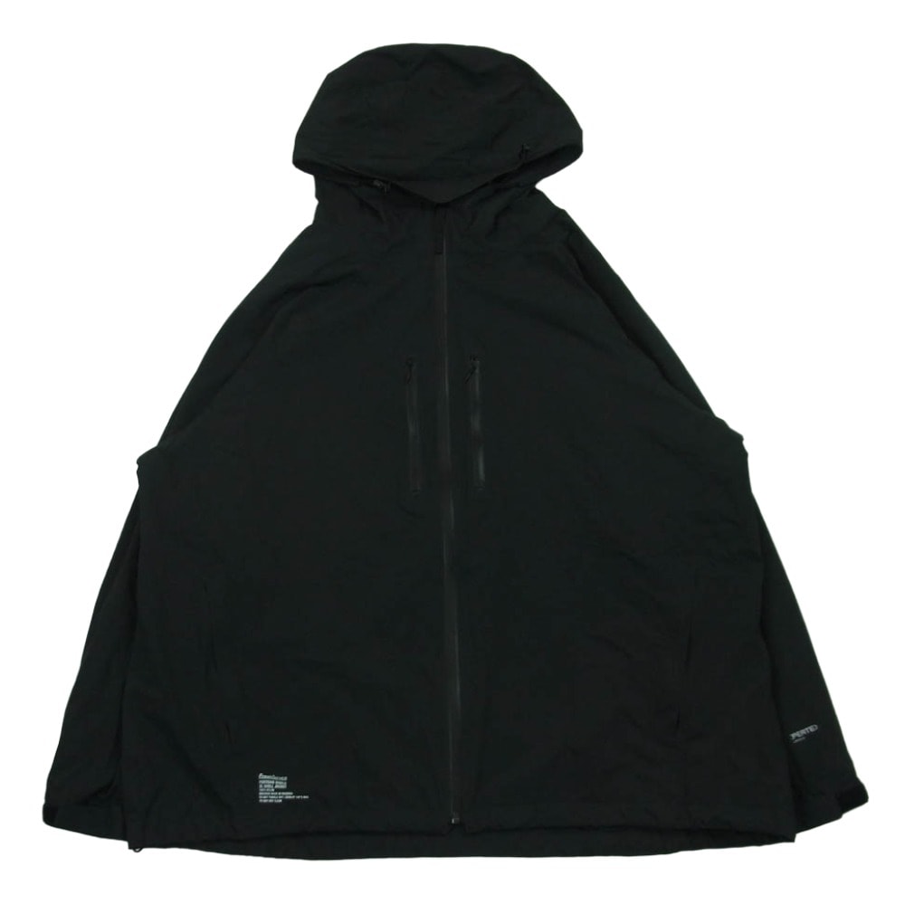 FreshService フレッシュサービス 24AW FSC243-30107 PERTEX SHIELD 2L SHELL JACKET パーテックス シールド シェル 2レイヤー フーデッド ジャケット ブラック系 L【中古】
