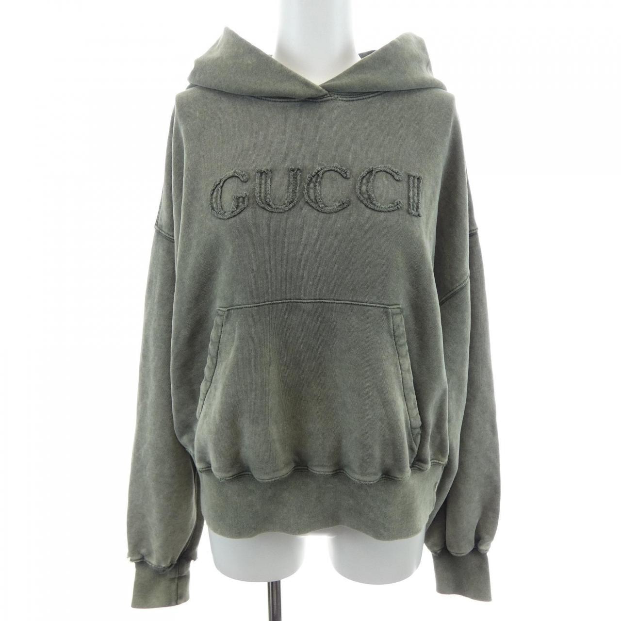 グッチ GUCCI エンブロイダリーコットンジャージフーデッドスウェットシャツ 787274 XJGUL パーカー