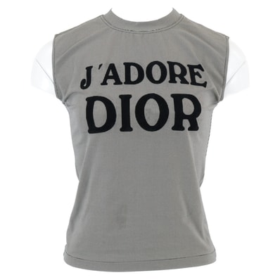 クリスチャンディオール 【国内正規】2A12155301 J'ADORE DIOR ハウンドトゥース ノースリーブ カットソー/ F36