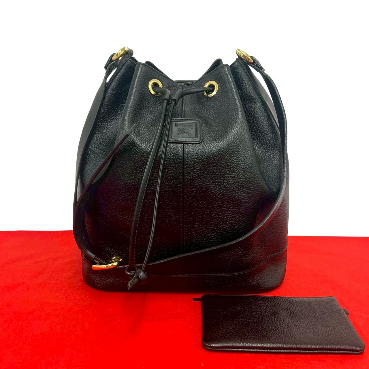 BURBERRY♡バッグ　シャドーホース　ビンテージ　巾着袋付き B (目立った傷や汚れなし)】BURBERRY バーバリー シャドーホース ロゴ