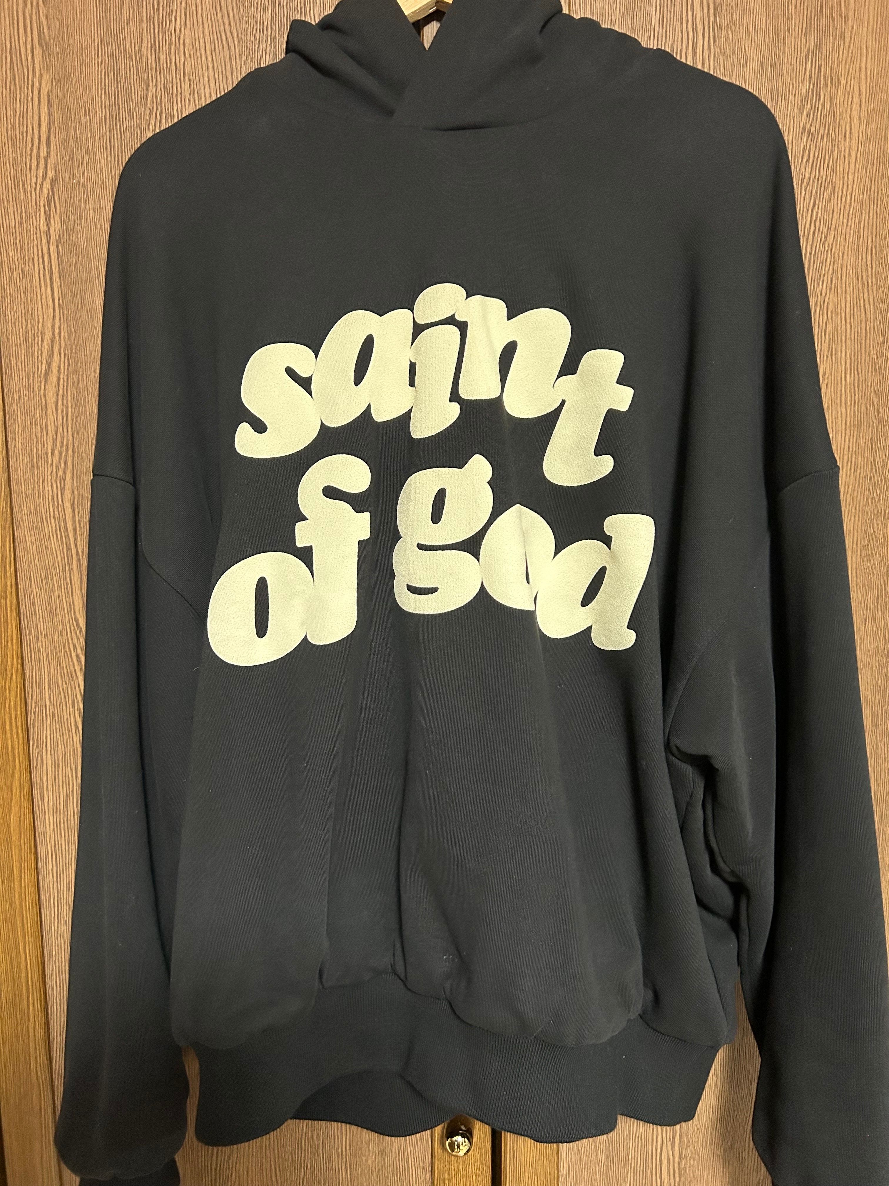 FEAR OF GOD x SAINT Mxxxxxx  Saint of God Hoodie "Black"