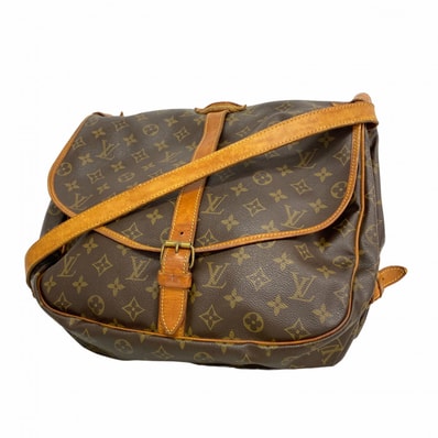 ★最終価格【6da0108】ルイヴィトン ショルダーバッグ モノグラム ソミュール35 M42254 ブラウン【中古】レディース