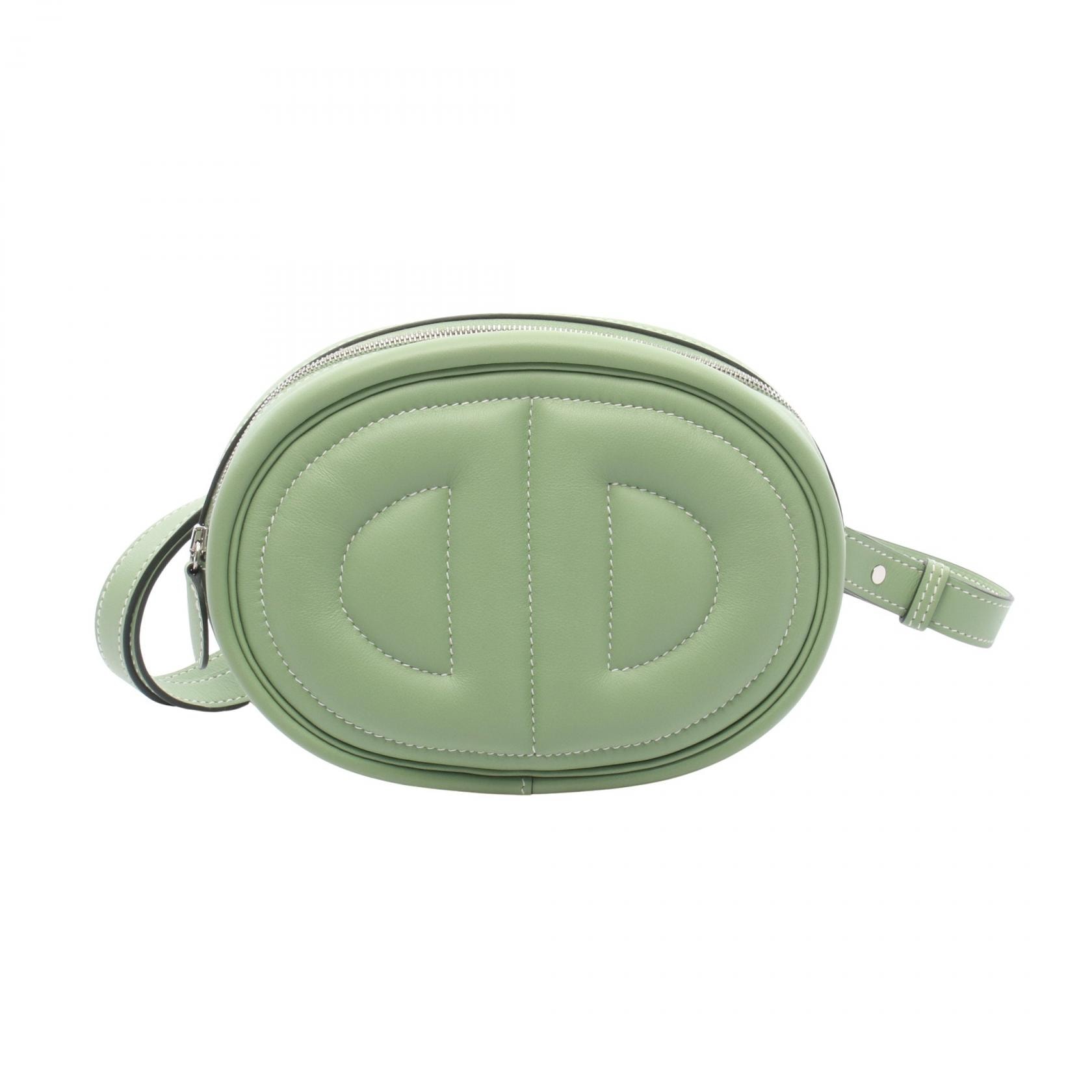 エルメス HERMES インザループ ベルトバッグ ヴェルソ ウエストバッグ ボディバッグ バッグ レザー カーフ(牛革) ヴォースイフト ヴォースイフト ヴェールクリケット Y刻印(2020年製造) レディース グリーン系