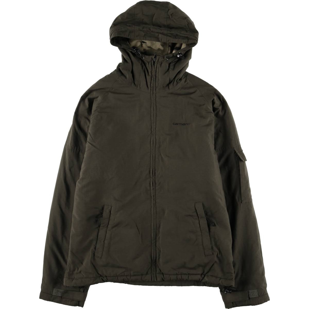 古着 カーハート Carhartt リップストップ フード付き ワークジャケット メンズM相当/eaa564945