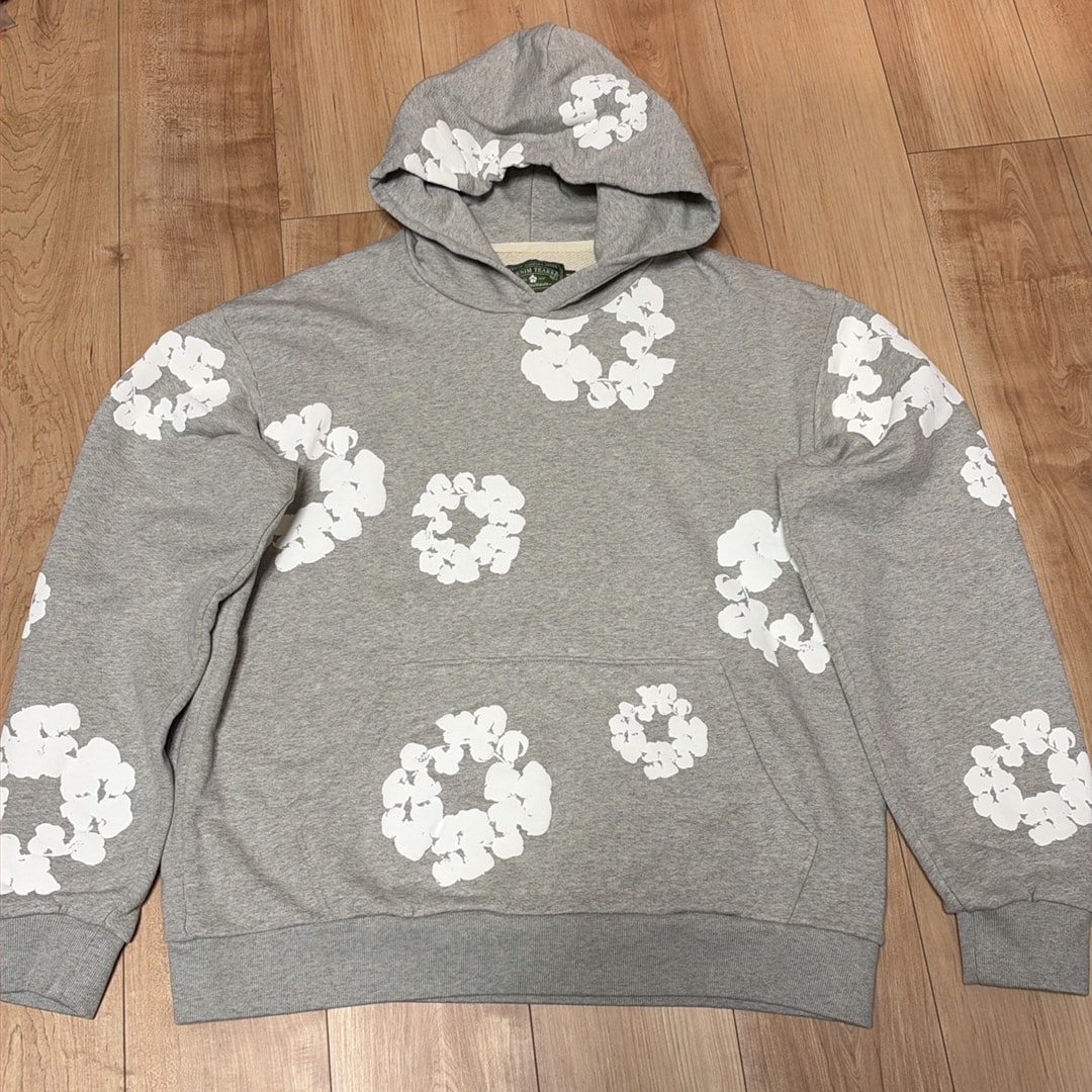 DENIM TEARS Cotton Wreath Hoodie "Grey"