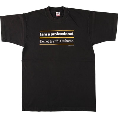 古着 90年代 フルーツオブザルーム FRUIT OF THE LOOM メッセージプリントTシャツ USA製 メンズM相当 ヴィンテージ/eaa571726