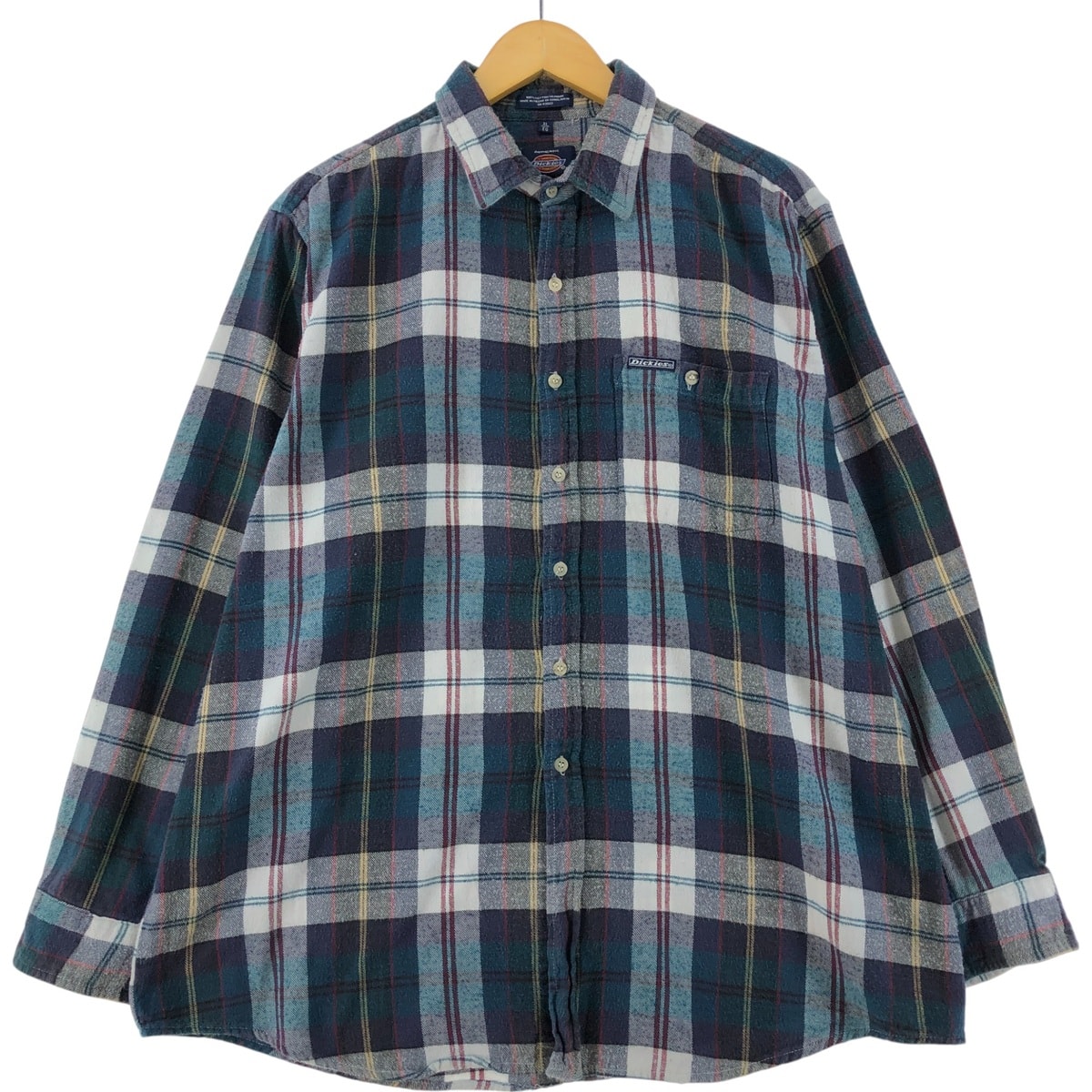 古着 ディッキーズ Dickies 長袖 フランネルチェックシャツ メンズXL相当/eaa533844