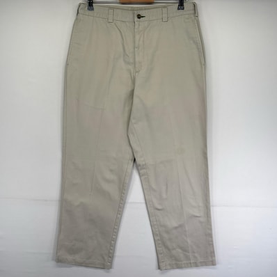 古着 トミーヒルフィガー TOMMY HILFIGER パンツ ワンポイントロゴ 旧ロゴ ジッパーフライ スラックス w34 L30 グレー系 メンズ
