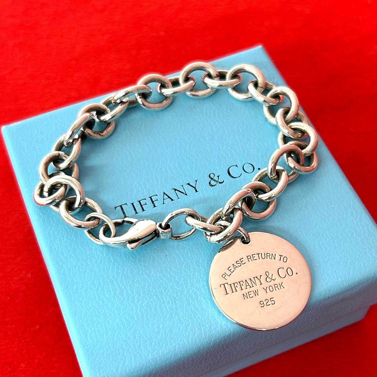TIFFANY&Co. ティファニー リターントゥ ティファニー ラウンドタグ ブレスレット シルバー925 ブレスレット シルバー
 97873