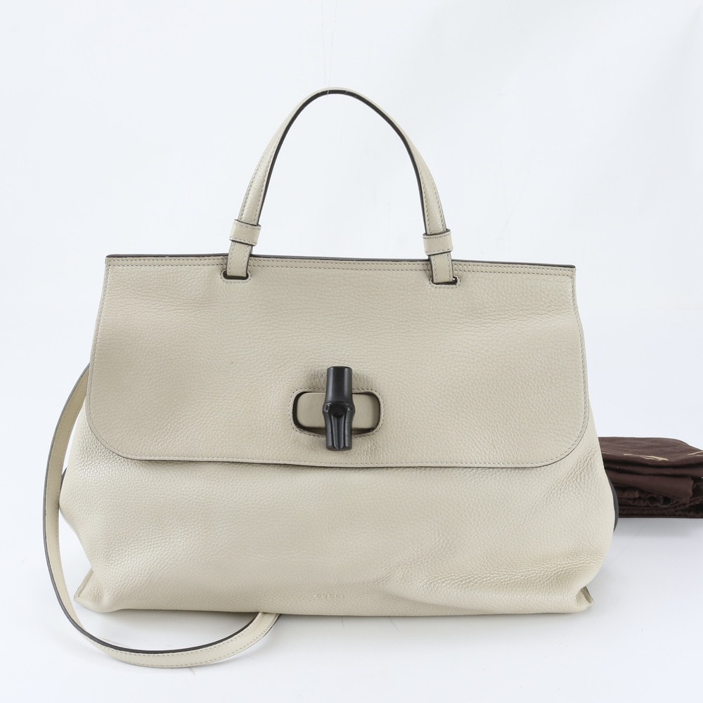 ■美品 グッチ バンブー バンブー デイリー370830 ショルダーバッグ