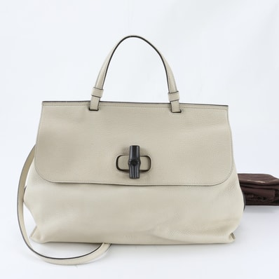 ■美品 グッチ バンブー バンブー デイリー370830 ショルダーバッグ