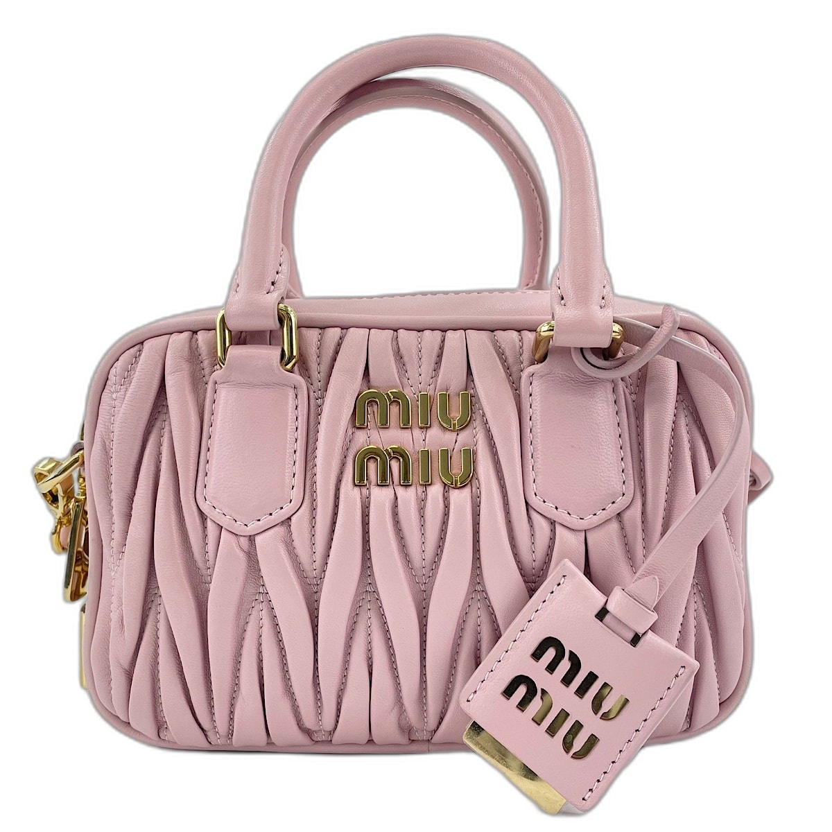 ミュウ ミュウ Miu Miu マテラッセ 2WAY ハンドバッグ【中古】