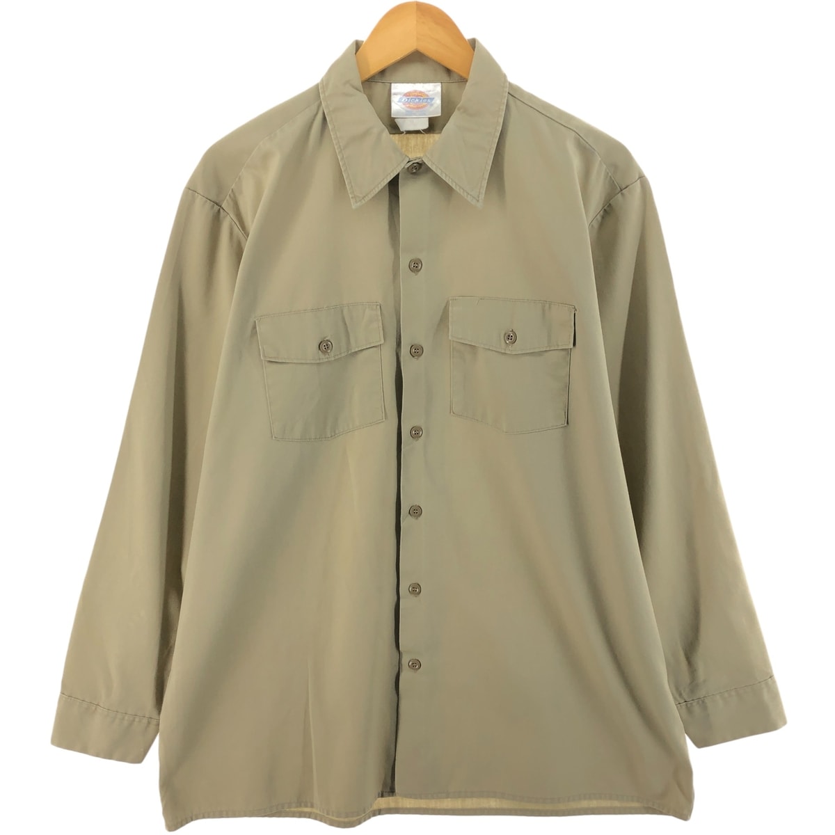 古着 90年代 ディッキーズ Dickies 長袖 ワークシャツ 17-171/2 メンズL相当 ヴィンテージ/eaa521087