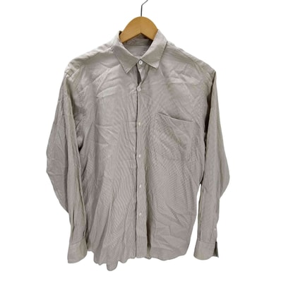 18SS シルク ストライプ コモリ シャツ【1142049859283】