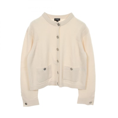 シャネル CHANEL ココマークボタン カーディガン 衣料品 トップス カシミヤ レディース ホワイト系 【中古】