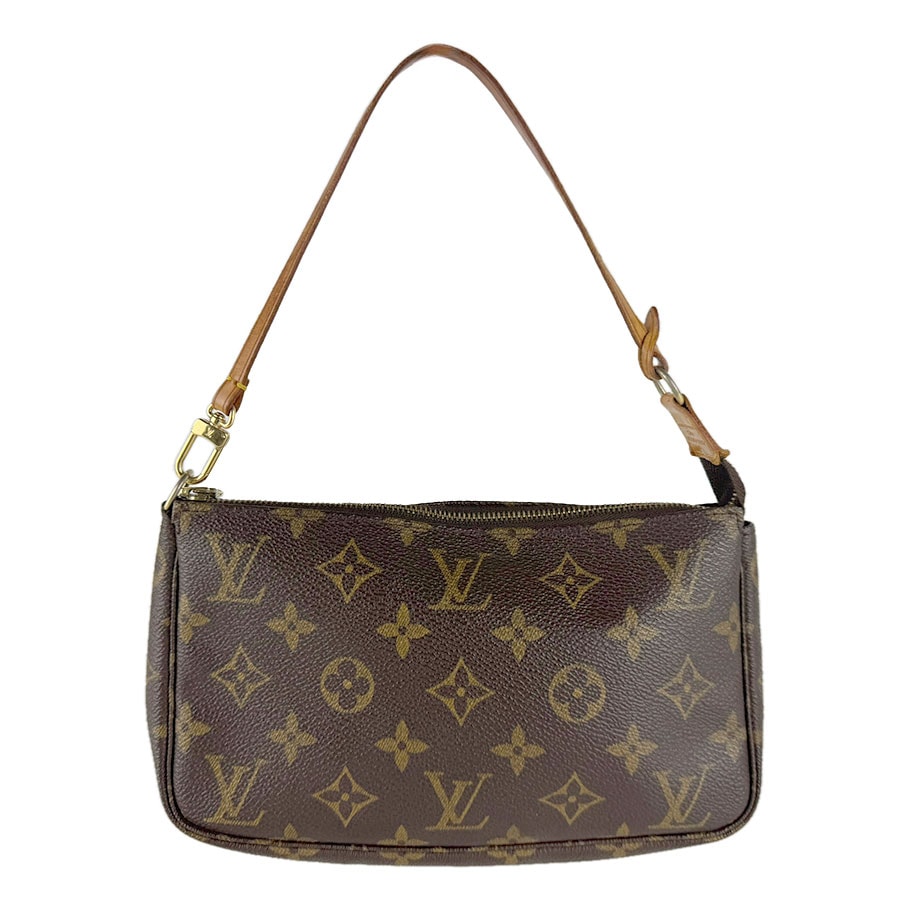 ルイ ヴィトン LOUIS VUITTON アクセサリーポーチ ハンドバッグ モノグラム モノグラムキャンバス ブラウン レディース M51980【中古】 z9257