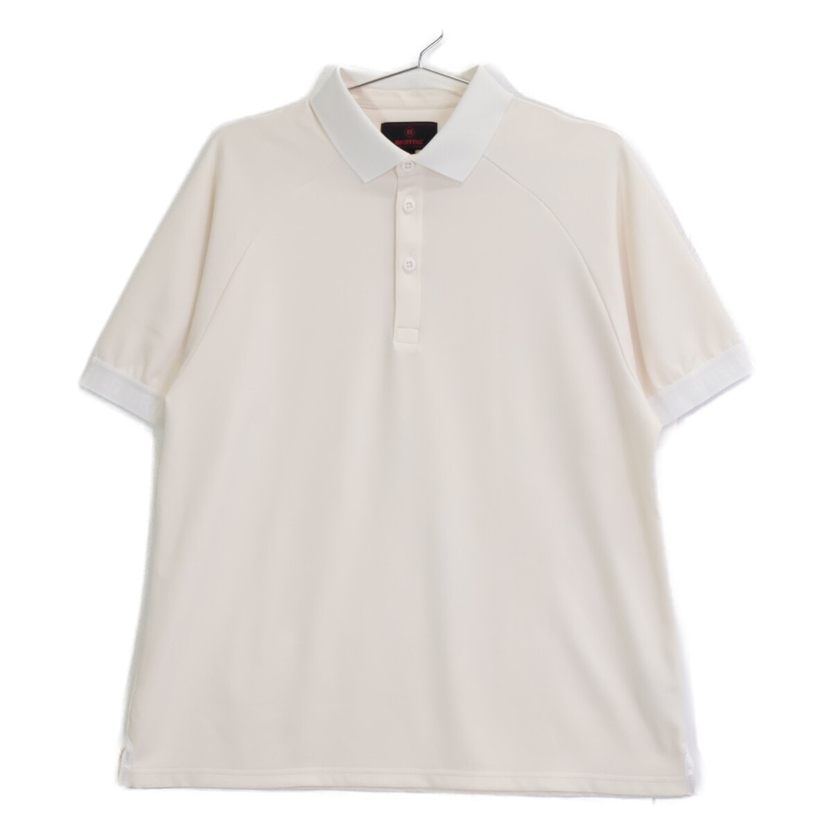 ブリーフィング BRG241M18 アイボリー CE MS LOGO TAPE POLO RELAXED FIT M