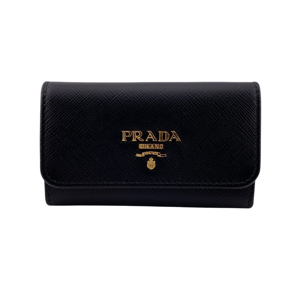 プラダ PRADA キーケース サフィアーノレザー 6連キーケース ゴールド