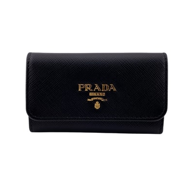 プラダ PRADA キーケース サフィアーノレザー 6連キーケース ゴールド