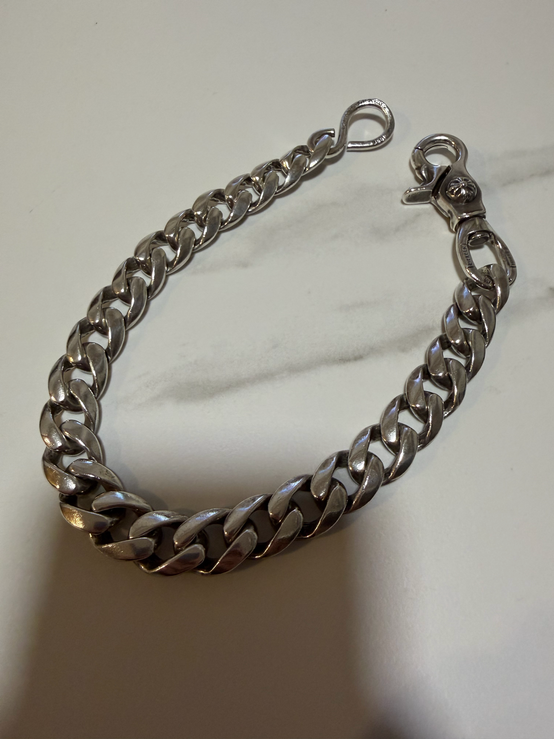 Chrome Hearts Classic Short S 1 Clip Wallet Chain "Silver"