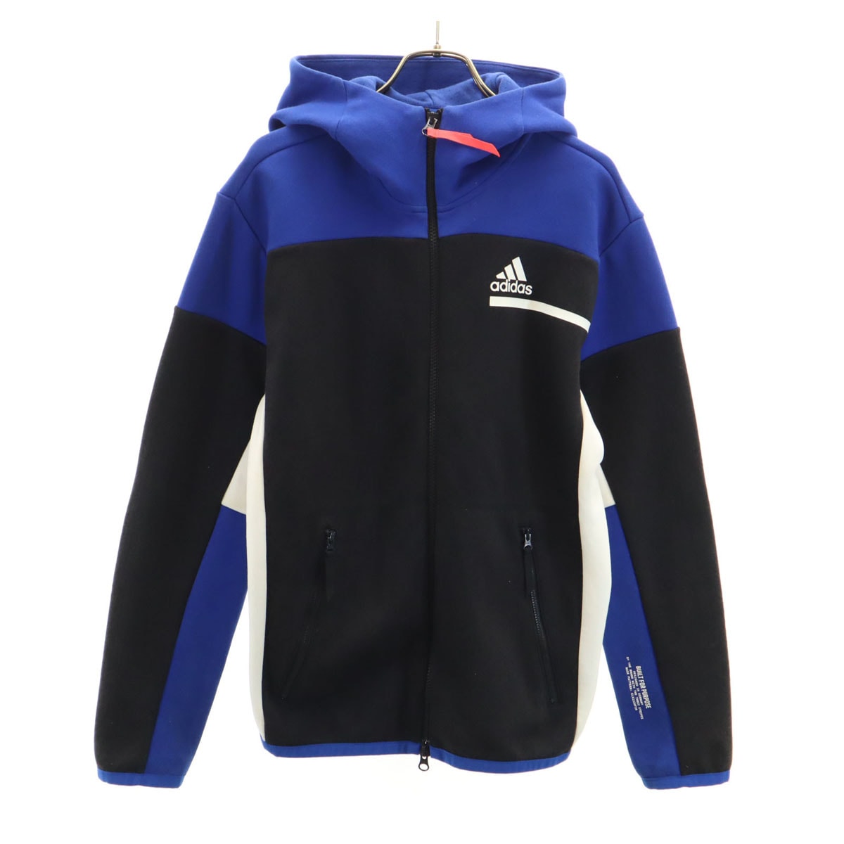 adidas アディダス 長袖 ジップパーカー M ブラック