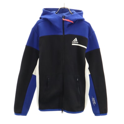 adidas アディダス 長袖 ジップパーカー M ブラック