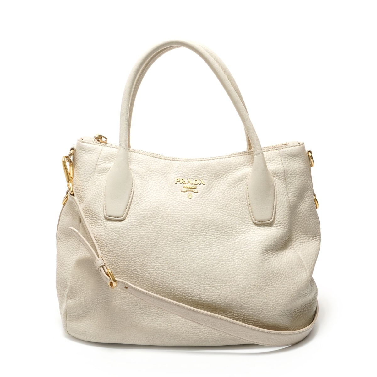 プラダ PRADA 2way レザー トートバッグ【中古】