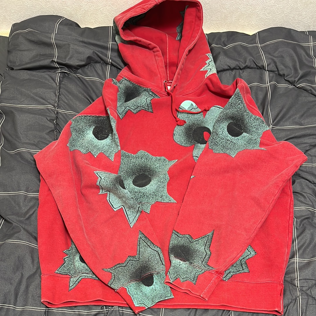 Supreme Nate Lowman Hooded Sweatshirt "Red"